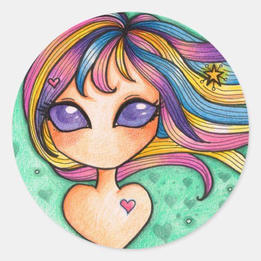 Deze dromen ronde sticker (Voorkant)