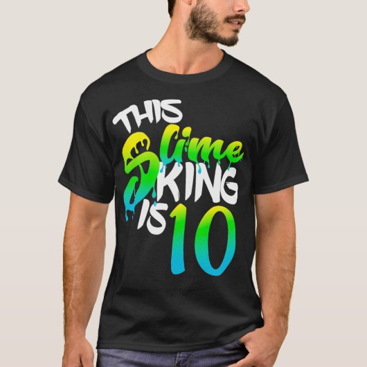 Deze dunne koning is 10 Shirt vun Birthday voor (Voorkant)