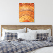 Deze dwarsdoorsnede van dennenhout shows de epider canvas afdruk (Insitu (Slaapkamer))