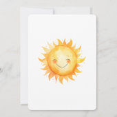 Deze Een Zonnestraal Komt Uitnodigingen  (Achterkant)