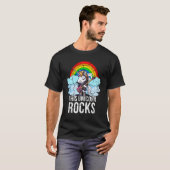 Deze eenhoorn rockt gitaar t-shirt (Voorkant volledig)