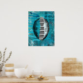 Deze eierwand kan de Wandkunst van het Poster schi (Keuken)