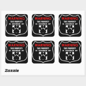 DEZE EIGENDOM IS BEWAAKT DOOR HONDEN STICKER (Vel)