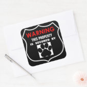DEZE EIGENDOM IS BEWAAKT DOOR HONDEN STICKER (Envelop)