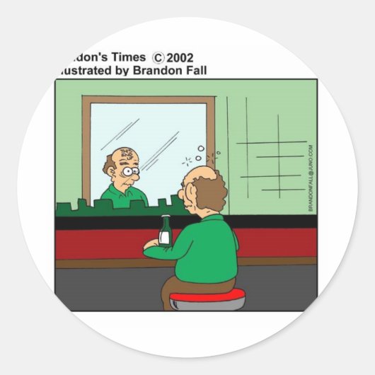 Deze Eindigt Als Eitelheidshoofdstickers Grappige  Ronde Sticker (Voorkant)
