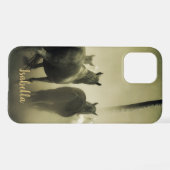 Deze Elegant Horse Lovers personaliseren iPhone Hoesje (Achterkant horizontaal)