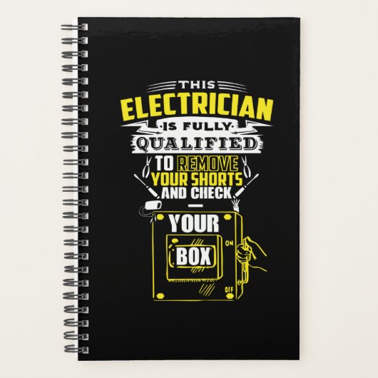 Deze elektricien is volledig gekwalificeerd planner (Voorkant)