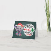 Deze ellefante kerstkaart feestdagen kaart (Voorkant)