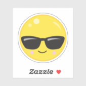 Deze emoji is cool sticker (Vel)