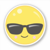 Deze emoji is cool sticker (Voorkant)