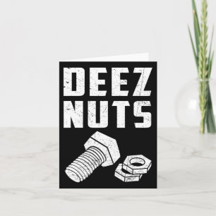 Deze en noten bout grappige monteur zeg grap vader kaart