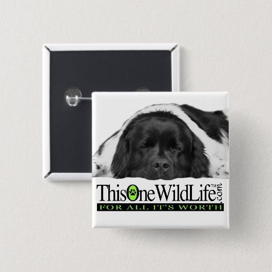 Deze ene Button uit het wild leven (Voorkant /achterkant)