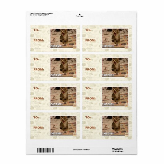 Deze! Etiket (Full Sheet)