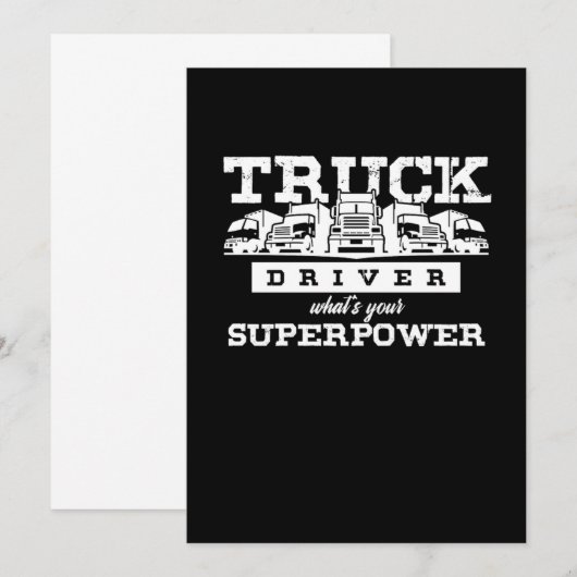 Deze Evolutie Truck Driver Cool Truck Driver Cft C Kaart (Voorkant / Achterkant)