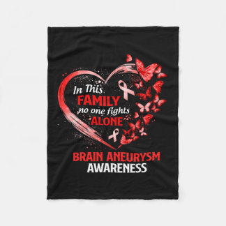 Deze familie hersenen aneurysma vlinder fleece deken