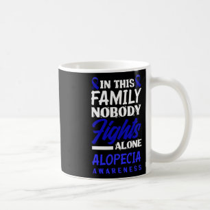 Deze familie niemand vecht alleen alopecia bewustz koffiemok