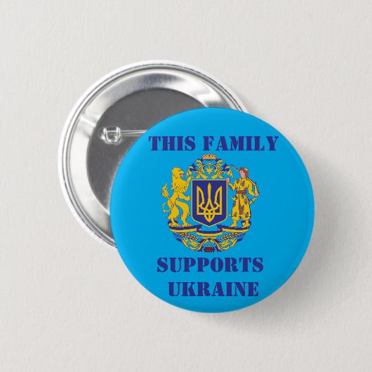 DEZE FAMILIE STEUNT OEKRAÏNE RONDE BUTTON 5,7 CM (Voorkant /achterkant)