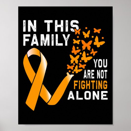 Deze familie vecht niet tegen Oranje lintleukemie Poster (Voorkant)