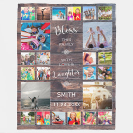 Deze familie zonder liefde 24 Foto Collage Fleece Deken