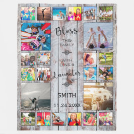 Deze familie zonder liefde 24 Foto Collage Fleece Deken