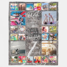 Deze familie zonder liefde 24 Foto Collage Fleece Deken