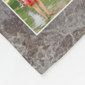 Deze familie zonder liefde 24 Foto Collage Fleece Deken (Hoek)