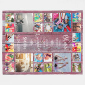 Deze familie zonder liefde 24 Foto Collage Fleece Deken (Voorkant (Horizontaal))