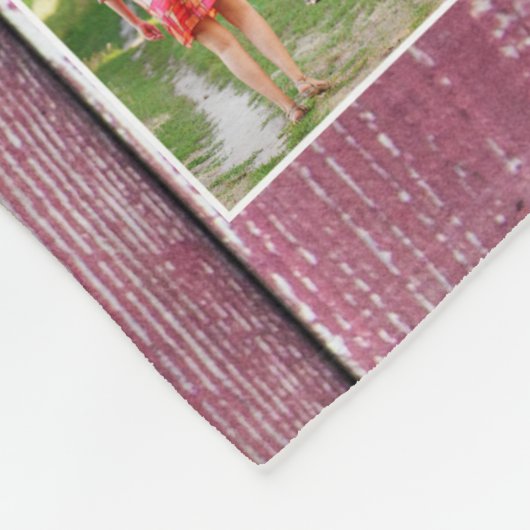 Deze familie zonder liefde 24 Foto Collage Fleece Deken (Hoek)