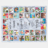 Deze familie zonder liefde 32 Foto Collage Fleece Deken (Voorkant (Horizontaal))