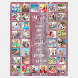 Deze familie zonder liefde 32 Foto Collage Fleece Deken