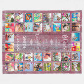 Deze familie zonder liefde 32 Foto Collage Fleece Deken (Voorkant (Horizontaal))