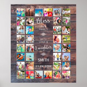 Deze familie zonder liefde 32 Foto Collage Poster