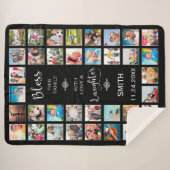 Deze familie zonder liefde 32 Foto Collage Sherpa Deken (Voorkant (horizontaal))