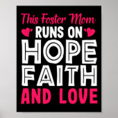 Deze foster Mam loopt op Hope Faith en Love Foster Poster (Voorkant)