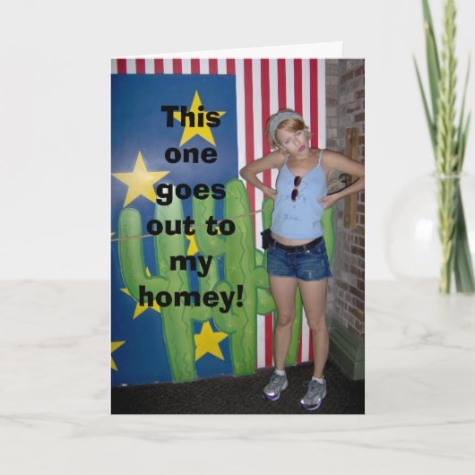 Deze gaat naar m'n huis. kaart (Voorkant)