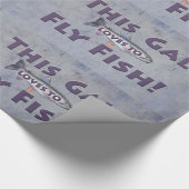 Deze Gal houdt van vliegen. forelvisserij Cadeaupapier (Hoek)