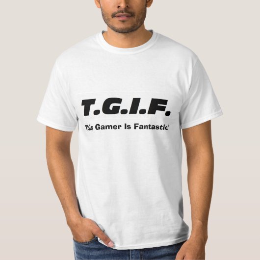 "Deze gamer..." Shirt (Voorkant)