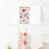 Deze gans is los voor de rode, witte en drank spandoek (Insitu)