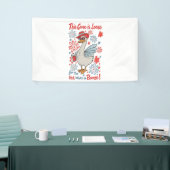 Deze gans is los voor de rode, witte en drank spandoek (Beurs)