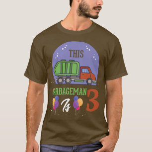 Deze Garbageman is 33e jaarlijkse vuilniswagen 3 j T-shirt