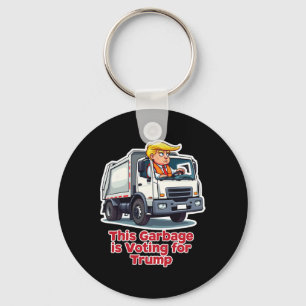 Deze Garbyge Stemt Trump Grappige Garbyge Truck T Sleutelhanger