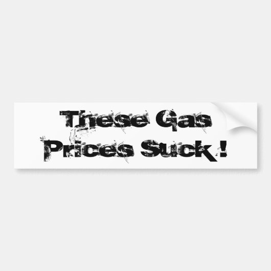 Deze gasprijzen hebben een klap! bumpersticker (Voorkant)