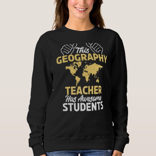 Deze geografisch leraar heeft Geweldige studenten  Trui (Voorkant)