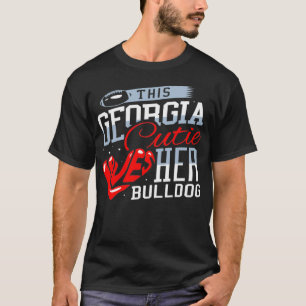 Deze Georgia Cutie houdt van haar bulledog Pullove T-shirt
