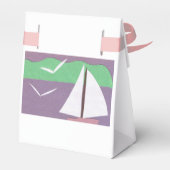 Deze geschenktas is ontworpen met een witte zeilbo bedankdoosjes (Achterkant)