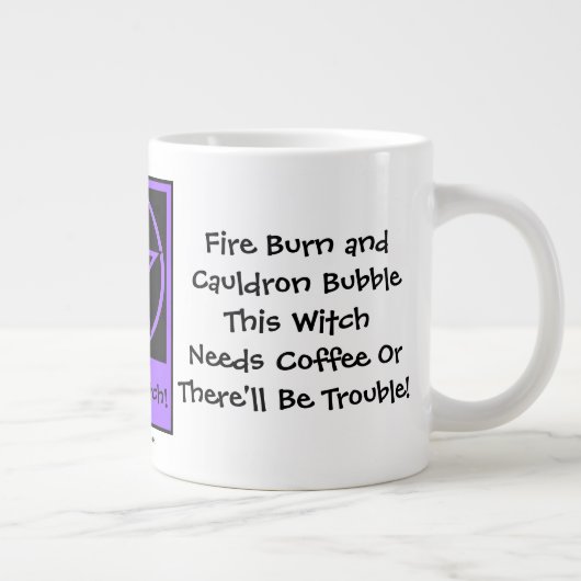 Deze getuige heeft Coffee JUMBO pagan wiccan mok c (Rechts)