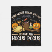 Deze getuige heeft koffie nodig voor elke Hocus Po Fleece Deken (Voorkant)