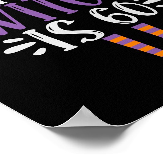 Deze getuige is 60th Funny Spooky Halloween Birthd Poster (Hoek)