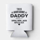 Deze Geweldige papa behoort tot Kinder familiename Blikjeskoeler (Achterkant)