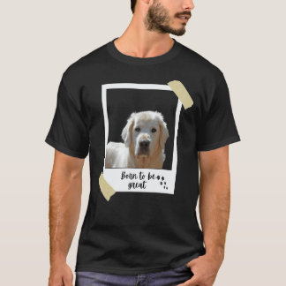 Deze geweldige, schattige goudkleurige retrieverho t-shirt